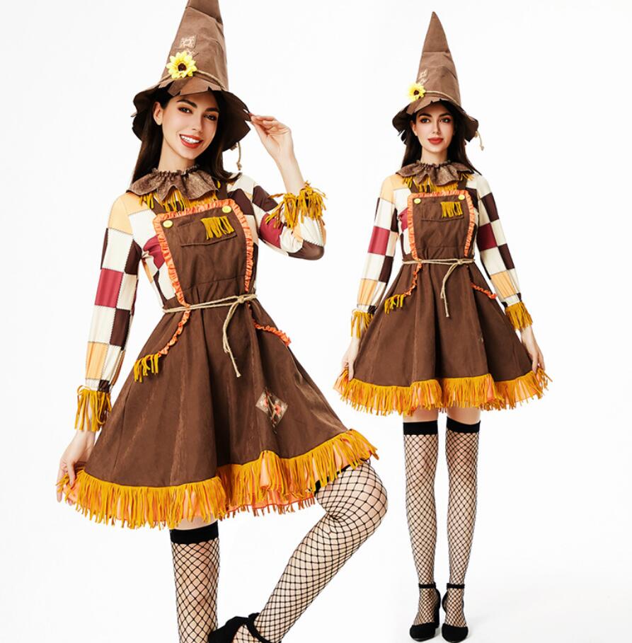 Rakuten - 妖精コスプレ衣装 ヴァンパイア ミモレ丈 魔女ワンピース 帽子付き イベント コス エプロンドレス 悪魔cosplay　ンピース ミモレ丈ワンピース　メイド服衣装 可愛い衣装 ハロウィン コスプレ 衣装コスチューム 可愛い お姫様 パフォーマンス 余興 コスプレ衣装ジュニア