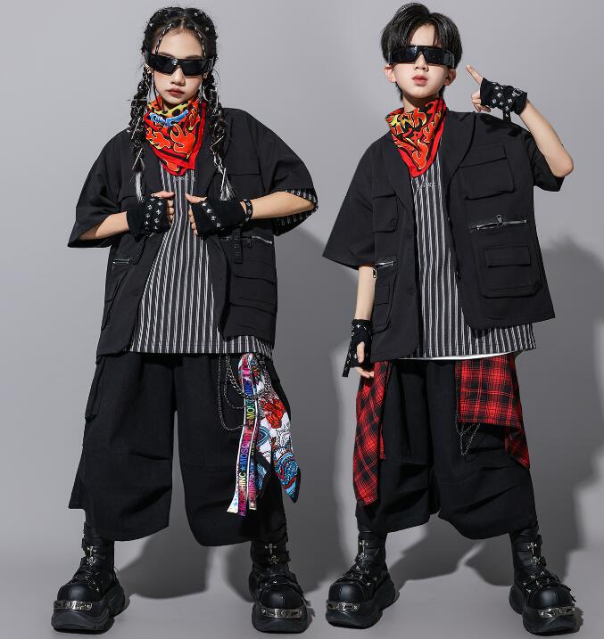 樂天商城 - 子供ダンス衣装 スーツ風 ジャズダンス 男の子 女の子 hiphopダンス衣装 ハーフパンツ キッズダンス衣装 ヒップホップダンス衣装 子供ダンス衣装 ダンス衣装 イベント学園祭舞台ステージ衣装 演出服謝恩会 発表会 演奏会120-180