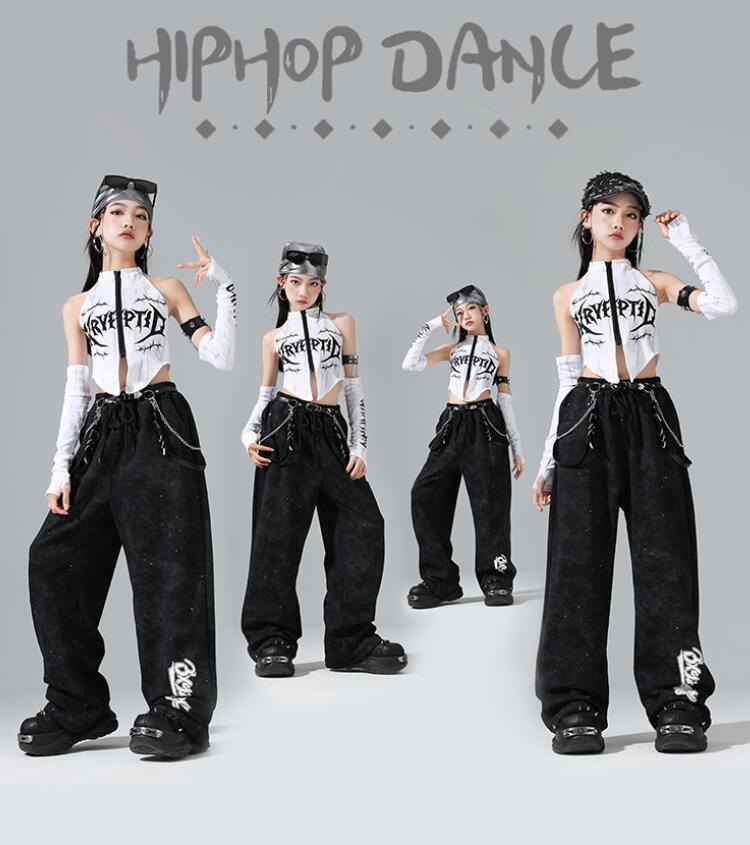 樂天商城 - 女の子ダンス衣装 キッズダンス衣装 子供ダンス衣装 ジャズダンス 袖カバー付き 女の子 hiphopダンス衣装 ヒップホップダンス衣装 子供ダンス衣装 ダンス衣装 イベント学園祭舞台ステージ衣装 演出服謝恩会 発表会 演奏会120-180cm