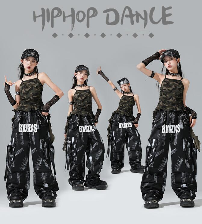 樂天商城 - 女の子ダンス衣装 ジャズダンス衣装 迷彩柄トップス チュール付きキッズダンス衣装 ジャズダンス 女の子 hiphopダンス衣装 ヒップホップダンス衣装 子供ダンス衣装 ダンス衣装 イベント学園祭舞台ステージ衣装 演出服謝恩会 発表会 演奏会120-180cm