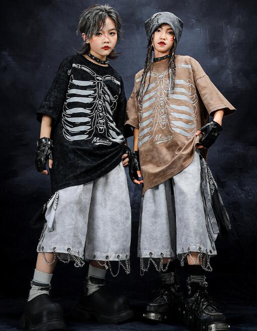 キッズダンス衣装 ヒップホップ ゆったりTシャツ ベスト追加可能 ジャズ ダンス 衣装 舞台 女の子 男の子 ステージ衣装 余興 ダンス衣装 hiphopダンス衣装 小学生 中学生 結婚式 韓国 演出服 舞台服 発表会 団体服 普段着 ジャズダンス HIPHOP K-POP