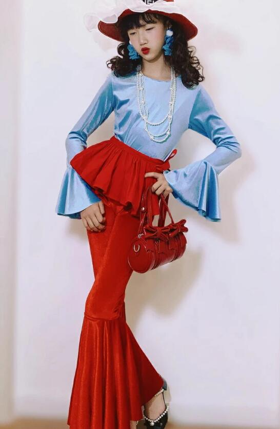 商品名 キッズダンス衣装 レトロ風 色 画像参考 サイズcm 110　パンツ丈63　適用身長105-112　適用体重18KG以内 120　パンツ丈68　適用身長114-122　適用体重18-21KG 130　パンツ丈75　適用身長124-1...