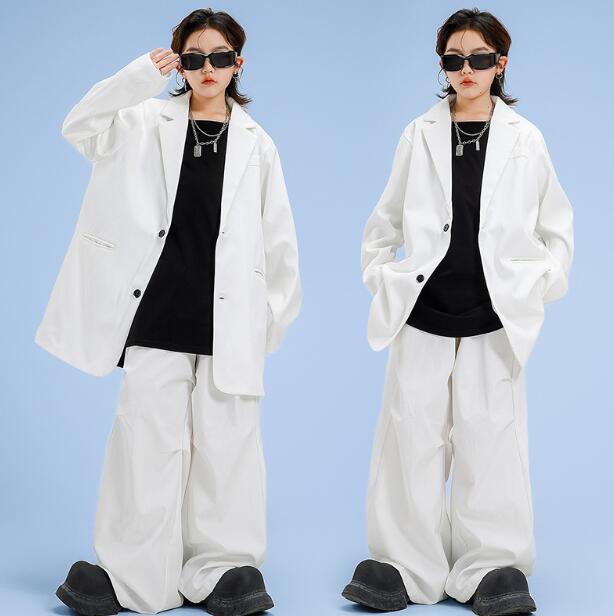 子供ダンス衣装 ジャズダンス衣装 スーツセット スーツコート ヒップホップ 女の子/男の子ガーコパンツ ジャズ ダンス 衣装 舞台 ステージ衣装 余興 ダンス衣装 hiphopダンス衣装 小学生 中学生 結婚式 韓国 演出服 舞台服 発表会 団体服 普段着 ジャズダンス HIPHOP K-POP