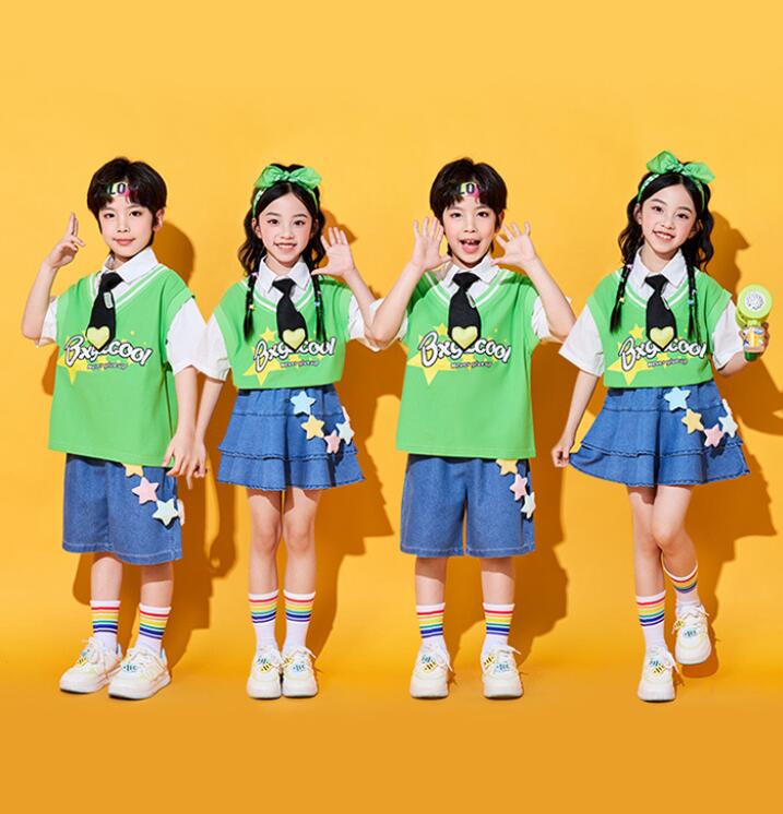 樂天商城 - 子供 チアダンス衣装 半袖シャツ スカート ショートパンツ 子供 女の子 幼稚園 キッズ チュチュ可愛い チアガール 応援服 小学生 中学生 合唱 団体服 運動会 学園祭 入学式 卒業式 イベント ジュニア コスチューム 発表会 舞台演出服 ステージ衣装 普段着 子供の日