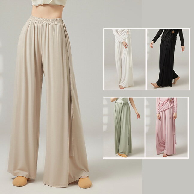 樂天商城 - ダンスパンツ ガウチョパンツ ワイドパンツ 　 ダンス レディース 可愛い バレエダンス ブラウス フリル 柔らかい美シルエット 中華古典ダンス 民族ダンス 社交ダンス モダンダンス 衣装 スリーブ ダンスウエア