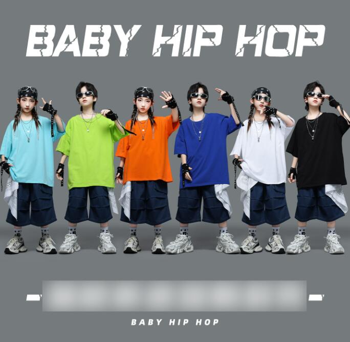樂天商城 - 無地シャツ 子供ダンス衣装 女の子/男の子ダンス衣装 ガーコパンツ ヒップホップ ショート丈パンツ ジャズダンス衣装 女の子ダンス衣装 夏キッズダンスセット普段着 可愛いダンス衣装 ダンス衣装 可愛いチアダンス衣装卒業式入学式イベント運動会110-180cm