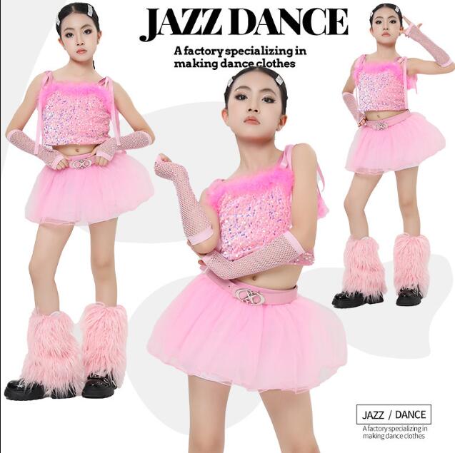 Rakuten - 女の子ジャズダンス衣装 子供ダンス衣装 スパンコール付き ミニスカートダンス衣装 ヒップホップ 女の子ダンス衣装 夏キッズダンスセット普段着 可愛いダンス衣装 ダンス衣装 可愛いチアダンス衣装卒業式入学式イベント運動会120-170cm