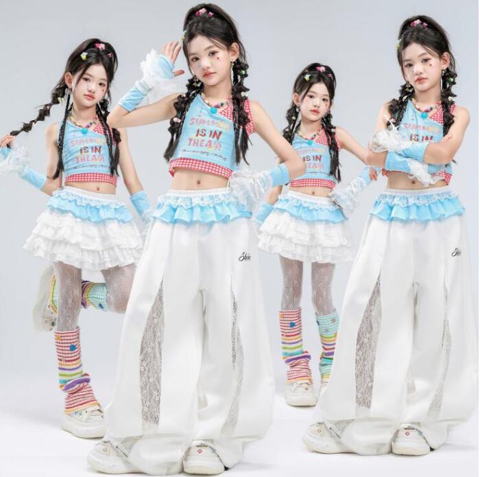 Rakuten - 子供ダンス衣装 ジャズダンス衣装 ガーコパンツ ミニスカート舞台演出服 ミニスカート 演出服ダンス衣装 女の子 jazz hiphop かっこいい ダンス衣装 学園祭 文化祭 舞台衣装 シルバー 可愛いチアダンス衣装卒業式入学式イベント運動会110-180cm