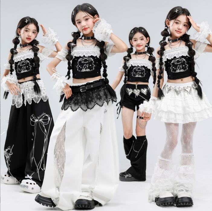 Rakuten - 子供ダンス衣装 ジャズダンス衣装 ガーコパンツ ミニパンツ ミニスカート舞台演出服 演出服ダンス衣装 女の子 jazz hiphop かっこいい ダンス衣装 学園祭 文化祭 舞台衣装 シルバー 可愛いチアダンス衣装卒業式入学式イベント運動会110-180cm