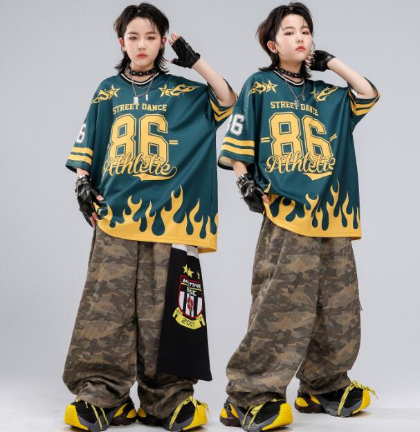 Rakuten - 迷彩柄パンツ ジャズダンス衣装 子供ダンス衣装 ロング丈パンツ ガーコパンツ ジャズダンス衣装 ジャズダンス衣装 舞台演出服 演出服ダンス衣装 男の子 jazz hiphop かっこいい ダンス衣装 学園祭 文化祭 舞台衣装チアダンス衣装卒業式入学式イベント運動会110-180cm