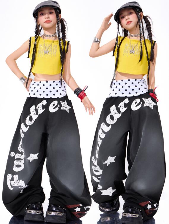 デニムパンツ 女の子ジャズダンス衣装 臍出し 子供ジャズダンス衣装 ガーコパンツ ヒップホップダンス衣装 舞台演出服 演出服ダンス衣装 jazz hiphop かっこいい ダンス衣装 学園祭 文化祭 舞台衣装 可愛いチアダンス衣装卒業式入学式イベント運動会110-180cm maybe02-10003355 maybe02shop サンプル画像2