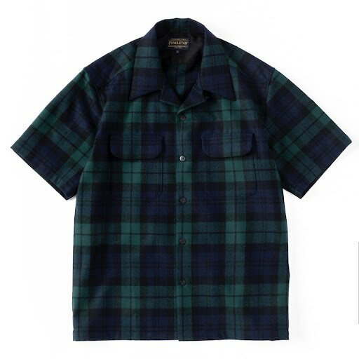 PENDLETON ぺルドントン S/S ボードシャツ JapanFit Sサイズ ブラックウォッチタータン 半袖