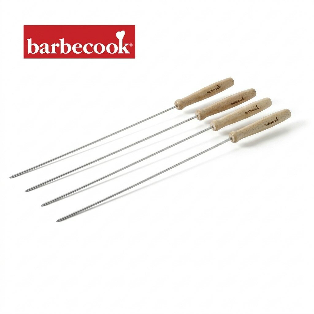 barbecook ACC-7068 スライドリング付スキュアー クシ4本セット アウトドア グランピング キャンプ ガーデンBBQ