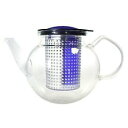 お茶 紅茶が美味しく飲めるフィナム ティーコントロール ブルー 1200ml ／finum Tea Control:Blue 1.2lストップフィルターで蒸らし過ぎ防止時間がきたら蓋を回すだけ茶葉は入れたまま最後の一滴まで風味を楽しめる