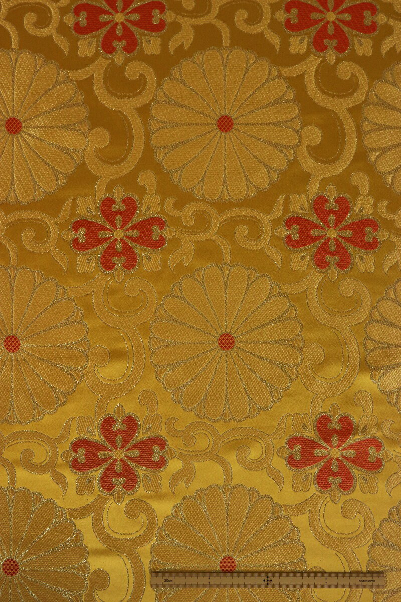 チャイナドレス用生地 チャイナ生地 コスプレ 舞台 よさこい イエロー 中国製 【50cm以上10cm単位での..