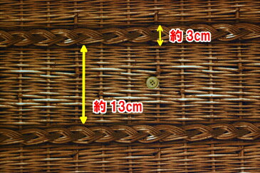 オックス生地 リアルプリント バスケット柄 かご/籠/綿100%/生地幅 約110cm/日本製/10cmあたり税込80円から販売