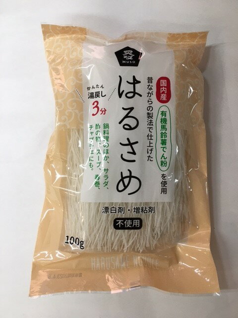 【4袋セット】ムソー／国内産・はるさめ100g【全国一律送料無料】【時間指定不可】