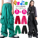ダンス パンツ カーゴパンツ カラーパンツ ヒップホップ ピンク グリーン レッド ブラック キッズ ジュニア レディス 110cm~170cm 女の子 男の子 男女兼用 子供服 春夏秋冬 ダンス 衣装 K-pop 韓国コーデ 練習着 レッスン着 ズボン ガールズ
