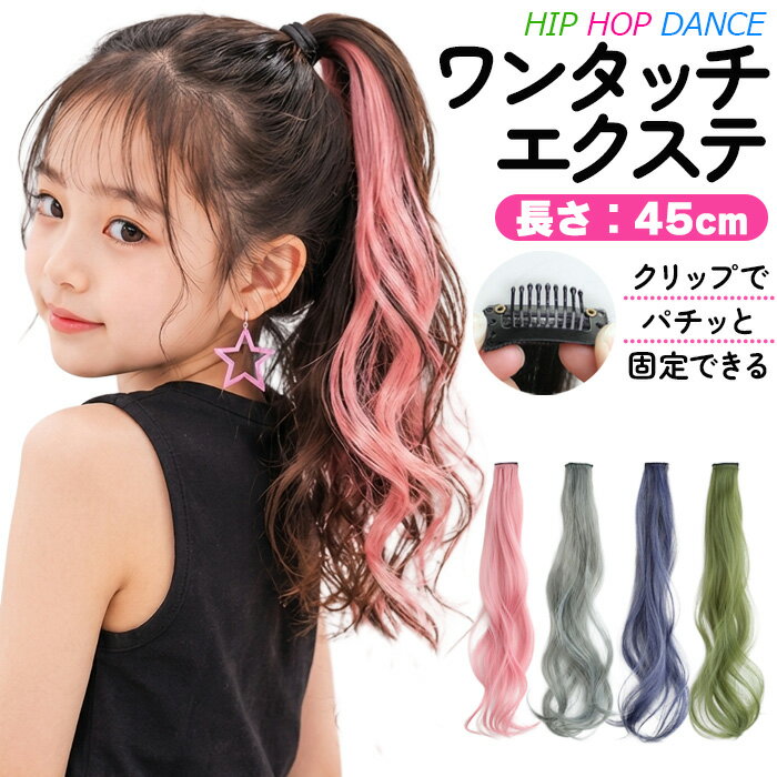 ポイントエクステ ロング カール ウェーブ ワンタッチエクステ クリップ 簡単 ヘアアレンジ ツイン ...