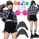 ショート丈 ネルシャツ カジュアルシャツ 女の子 子供服 キッズ チェック 格子 ブラック 110cm 120cm 130cm 140cm 150cm 160c...