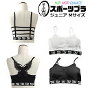 送料無料 バタフライ チューブトップ スポーツブラ パット付き 女の子 子供服 キッズ 無地 ロゴ バックデザイン 蝶々 格子 ブラック ホワイト ジュニア ダ...