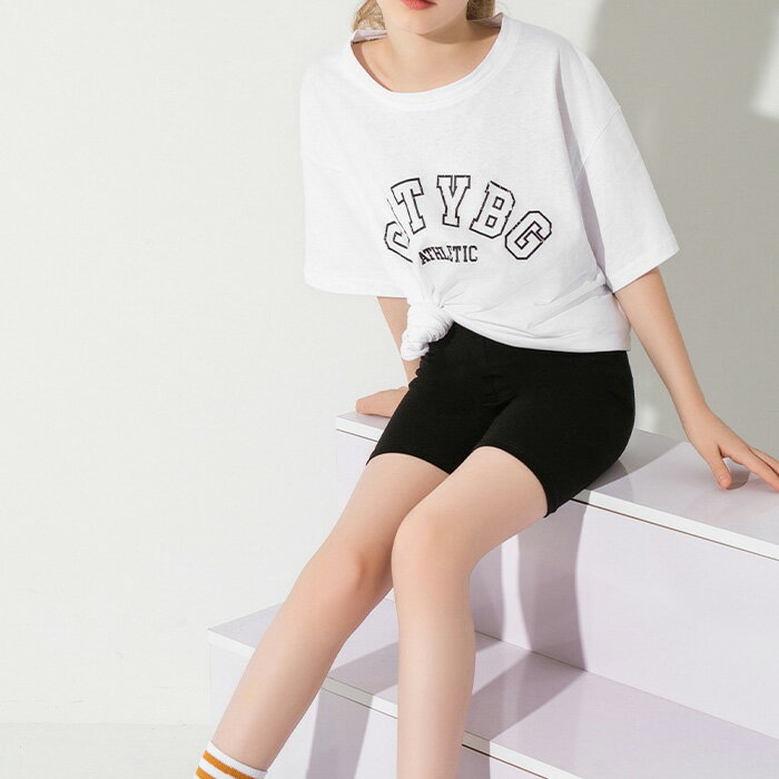 キッズ ダンスインナー2点セット 子供向け 一分丈レギンスとチューブトップ 子供服 ジュニア 女の子 無地 ブラック ピンク グレー ホワイト 110cm 120cm 130cm 140cm 150cm 160cm ダンスウェア 練習着 レッスン着 小学生 中学生 ダンス衣装 ヒップホップ 3