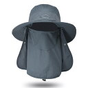 Pポイント15倍 サファリハット メンズ 【360度 日よけカバー・UPF50+測定済み】 撥水・防汚機能 大きいサイズ メッシュ素材 通気性 3way サイズ...