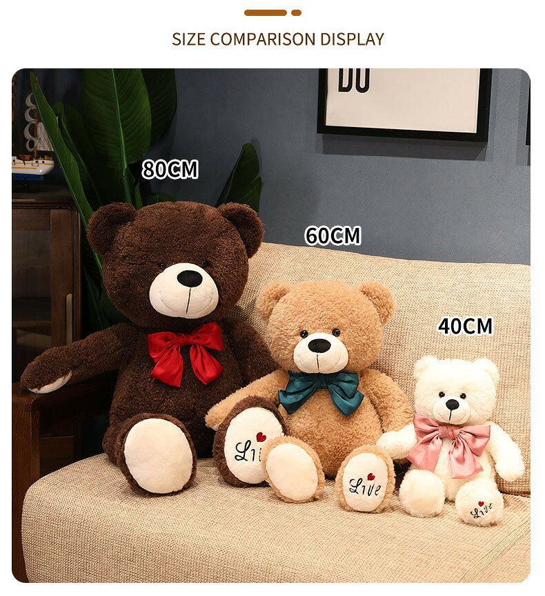 \マラソン限定P5/くまのぬいぐるみ クマのフカフカ かわいい 人気 クマ かわいい くまちゃん ふかふか 可愛い ベビー 誕生日 クリスマス ギフト プレゼント おすすめ クマのぬいぐるみ 子供 くまのフカフカ 新年の商品画像 3