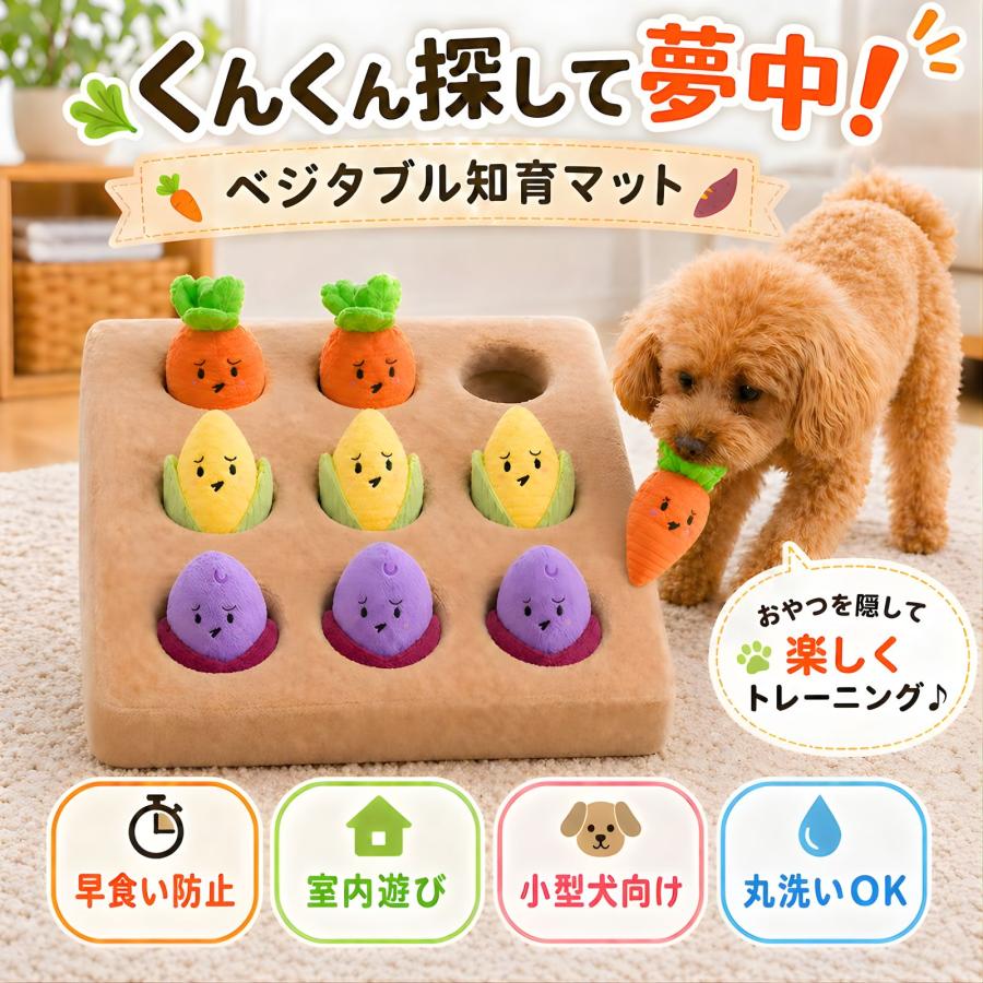 知育玩具 犬 おもちゃ ノーズワーク マット 早食い防止 ストレス解消 運動不足解消 訓練 室内 小型犬 ぬいぐるみ 人気 嗅覚 遊び 餌隠し シニア犬 認知症