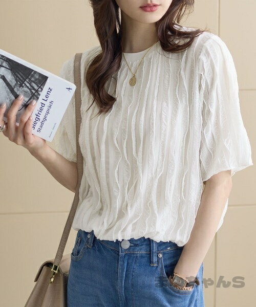 Rakuten - tシャツ フリルTシャツ（半袖) レディース