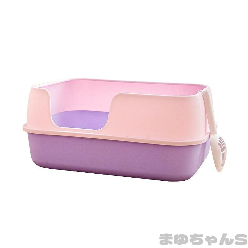 い 猫トイレ 大きめ 深め 小型 大型 猫 トイレ 広々サイズ 四角 におい対策 猫砂 ...