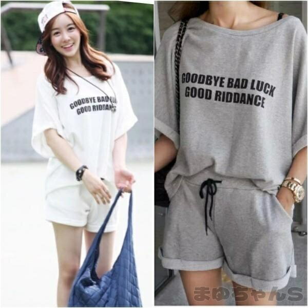 Rakuten - カジュアル Tシャツ 短パン セットアップ スウェット ショートパンツ 上下 セット 半袖 レディース 普段着 ルームウェア ポケット 部屋着 パンツ