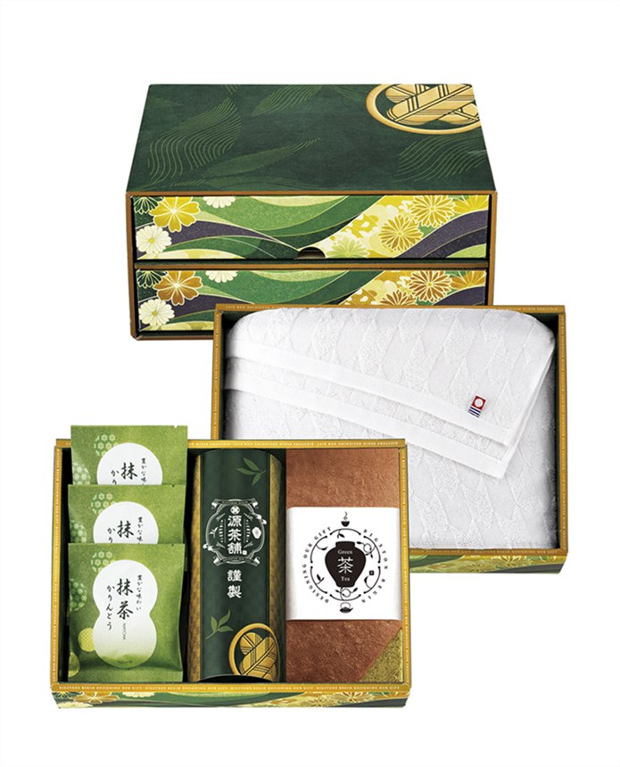 乐天商城 - 源茶舗select 宝乃菓 茶露の極み二段箱 B HRMW-B