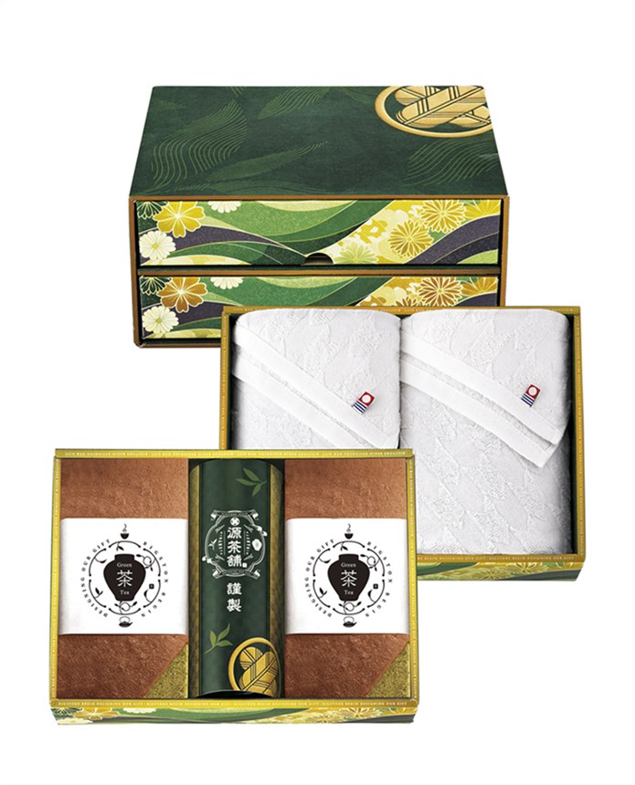 乐天商城 - 源茶舗select 宝乃菓 茶露の極み二段箱 D HRMW-D