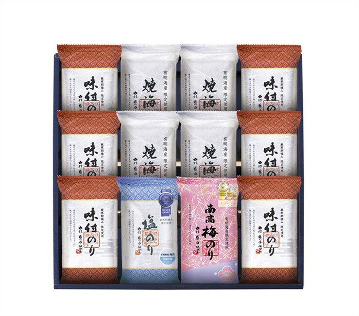 乐天商城 - 金賞銀賞 食べくらべ海苔GIFT GSNR-BG3