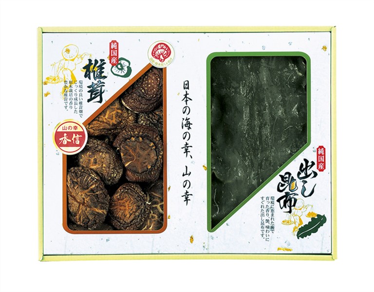Rakuten - 国内産 原木香信椎茸・昆布詰合せ TSK-25N4