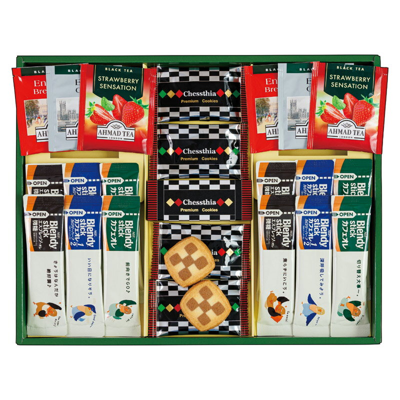 Rakuten - ブレイクタイム プレミアムギフト クッキー＆コーヒー＆紅茶 送料無料 のし包装無料 メッセージカード 名入れ コーヒー 紅茶 ドリンク 飲み物 ギフト 内祝い お返し お祝い返し 御祝 御礼 返礼品 出産内祝 結婚内祝 快気祝 香典返し 満中陰志 法事のお返し 粗供養 手土産