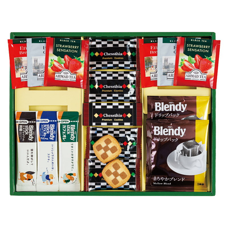 乐天商城 - ブレイクタイム プレミアムギフト クッキー＆コーヒー＆紅茶 送料無料 のし包装無料 メッセージカード 名入れ コーヒー 紅茶 ドリンク 飲み物 ギフト 内祝い お返し お祝い返し 御祝 御礼 返礼品 出産内祝 結婚内祝 快気祝 香典返し 満中陰志 法事のお返し 粗供養 手土産
