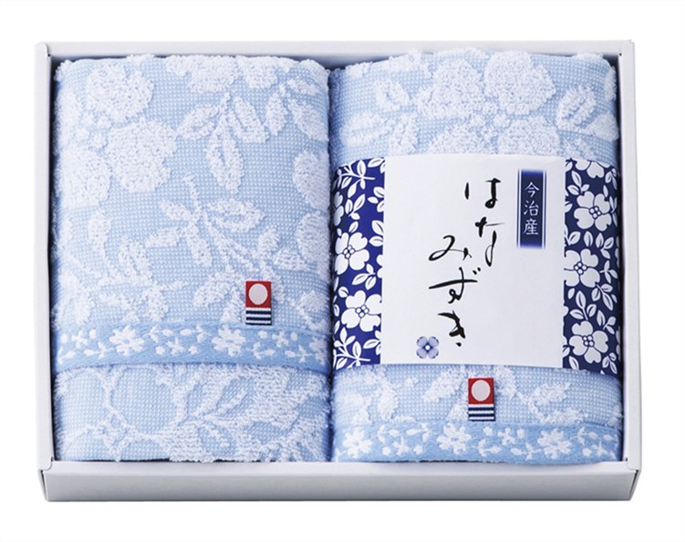 Rakuten - 触れる和 はなみずき フェイスタオル2P HN-8820