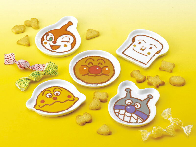 Rakuten - アンパンマン顔型小皿セット アンパンマングッズ キャラグッズ 御祝 お礼 お返し プレゼント 内祝 人気キャラクター アンパンマングッズ 誕生日プレゼント 粗品 景品