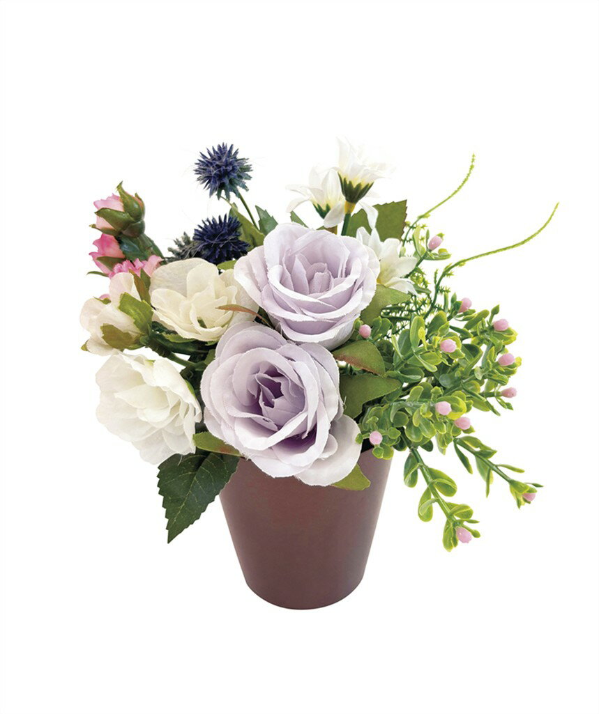 乐天商城 - SC触媒加工 アーティフィシャルフラワー供花 和み パープル 25-bukka-25p