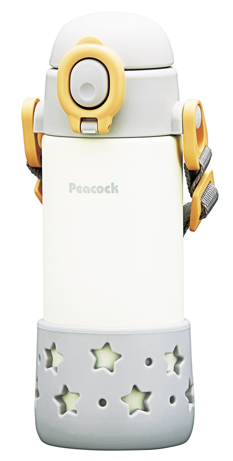 Rakuten - ピーコック ベビーストローマグ ベルト付 400ml スターグレー APC-R40HS