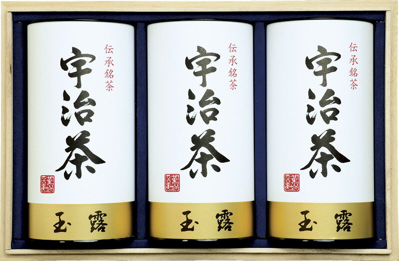 日本緑茶発祥の地。この気候風土に恵まれた地域で育つ宇治茶は、上品な香りと旨み・甘み・渋みのバランスの取れた味が特徴です。●内容/茶筒：スチール缶/玉露(130g)×3●箱サイズ/19×28×9cm●賞味期限/常温1年結婚祝い 結婚内祝い 新築祝い 新築内祝い 引っ越し祝い 引っ越し内祝い ご挨拶 出産祝い 出産内祝い 七五三祝い 七五三内祝い 初節句内祝い 入学祝い 入学内祝い 成人祝い 成人内祝い 就職祝い 就職内祝い 快気祝い 快気内祝い 退職祝い お礼 還暦祝い 仏事 法事 法要 引き出物 粗供養 香典返し 満中陰志 品物 お彼岸 初盆 お供え お誕生日 プレゼント バレンタイン ホワイトデーのお返し 母の日 父の日 敬老の日 お中元 クリスマス お歳暮 お年賀 景品 ゴルフコンペ賞品