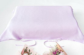 新色入荷登場♪【サテン枕カバー(ひもタイプ)】シルク100%の枕カバー(ひもで結ぶタイプ)シルクサテン絹..