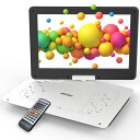 ★クーポン利用で10680円★AESTIQUO ポータブルDVDプレーヤー 17.9型 CPRM対応 14.1インチ超大画面 目に優しい 6時間連続再生 リージ...