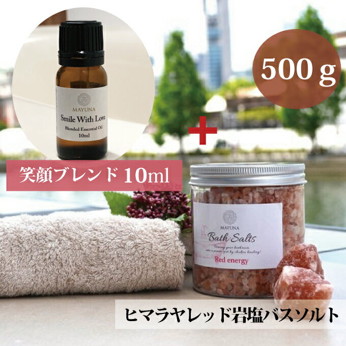 【ランキング受賞】 バスソルト ギフトセット レッド ヒマラヤ岩塩 無添加 500g ギフト 入浴剤 エッセンシャルオイル 10ml ブレンド 贈り物 お風呂 リラックス グッズ プレゼント 健康 女友達 誕生日プレゼント おうち時間 女性 彼女 20代 30代 50代 60代 お歳暮 クリスマス