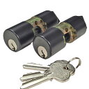 ALPHA 新日軽NDL229用交換シリンダー 2個同一セット(#2245-AL)旧ACY-34,ACY-44,ACY-45代替部品