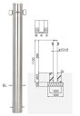 【帝金】バリカー　　 ピラー型　S54-A