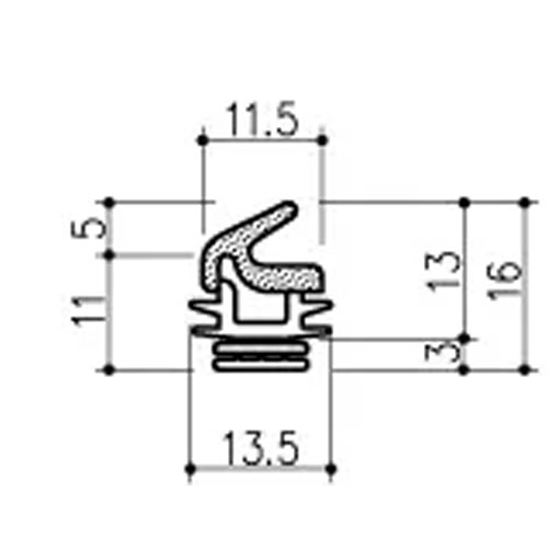 乐天商城 - マンション玄関用エアタイトゴム AZ-101 【1m】