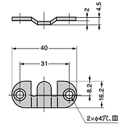 LAMP（ランプ） 落とし込み金具　BF-857（2個1組）